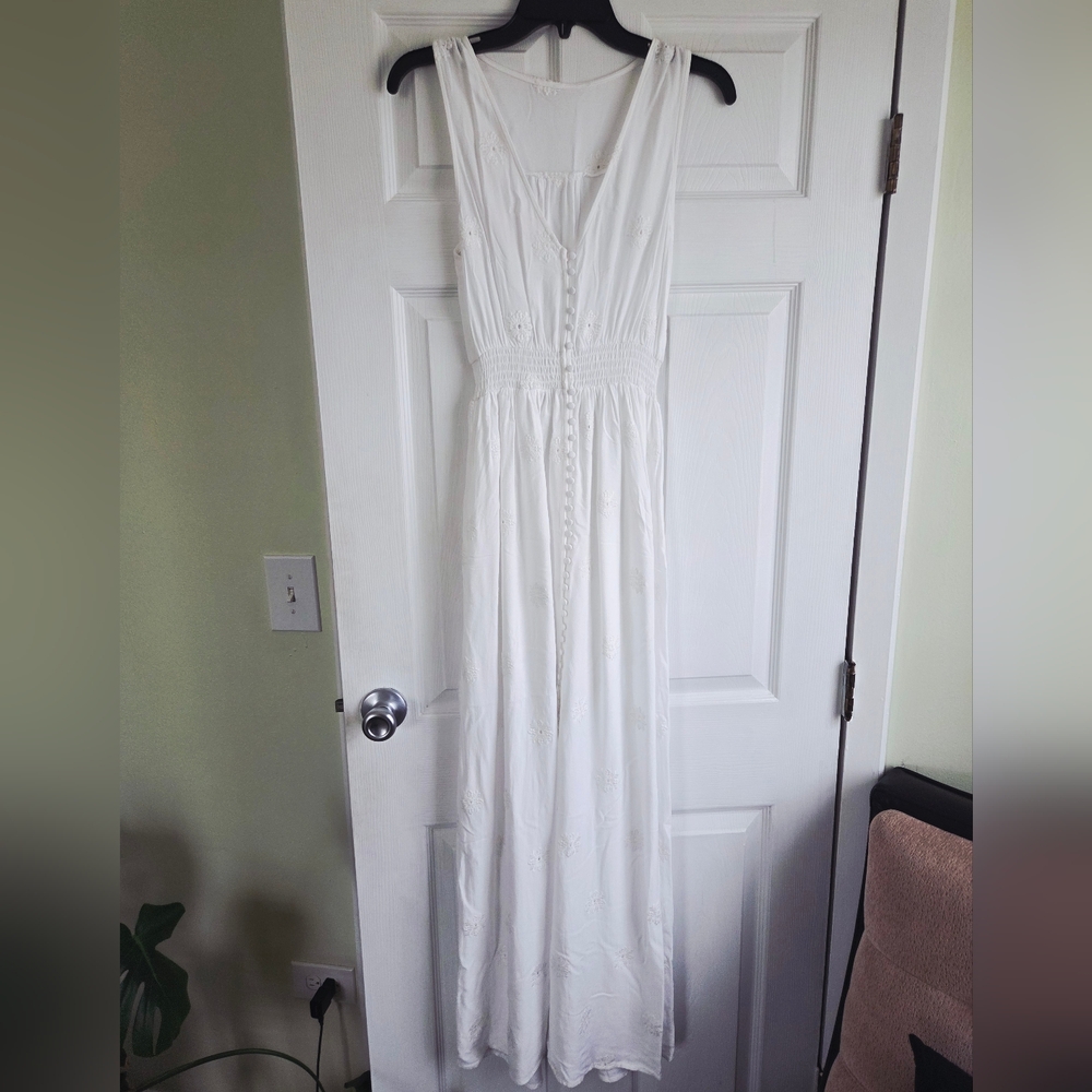 Forever 21 ✨️ Maxi White Sleeveless Dress Size XS - Picture 2 of 15